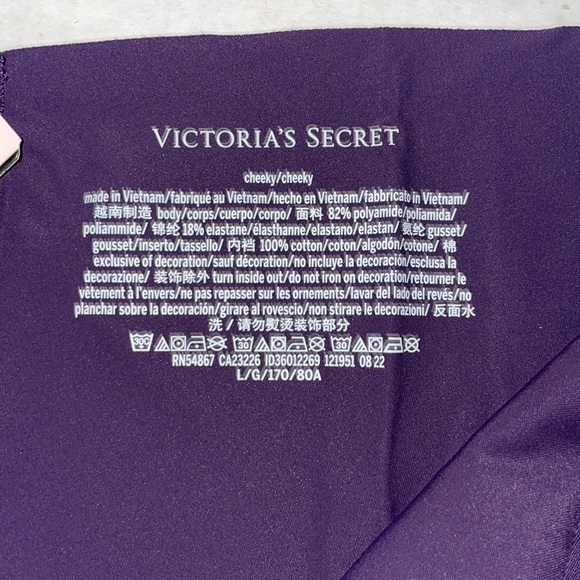 NWT Victoria Secret Panty - Gothic Purple - Size L - Picture 7 of 8